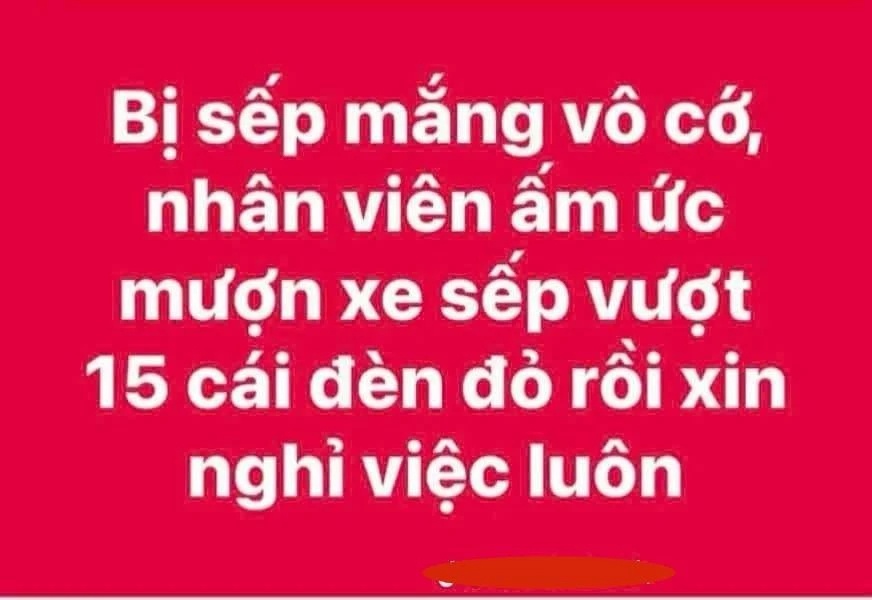 'Mượn xe của sếp vượt 15 chiếc đèn đỏ': Ai là người bị xử phạt?