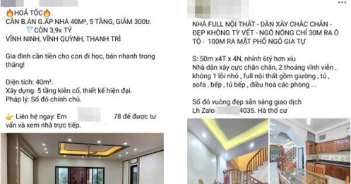 Môi giới vẫn miệt mài rao bán nhà đất ngày cuối năm