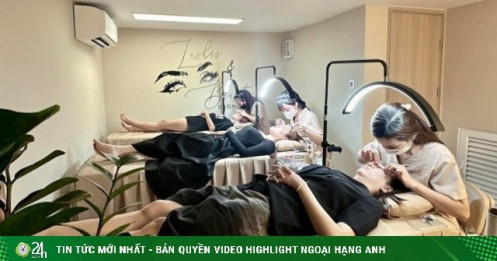 Tiệm làm móng, nối mi kín khách từ sáng đến đêm, “hốt bạc” dịp cận Tết