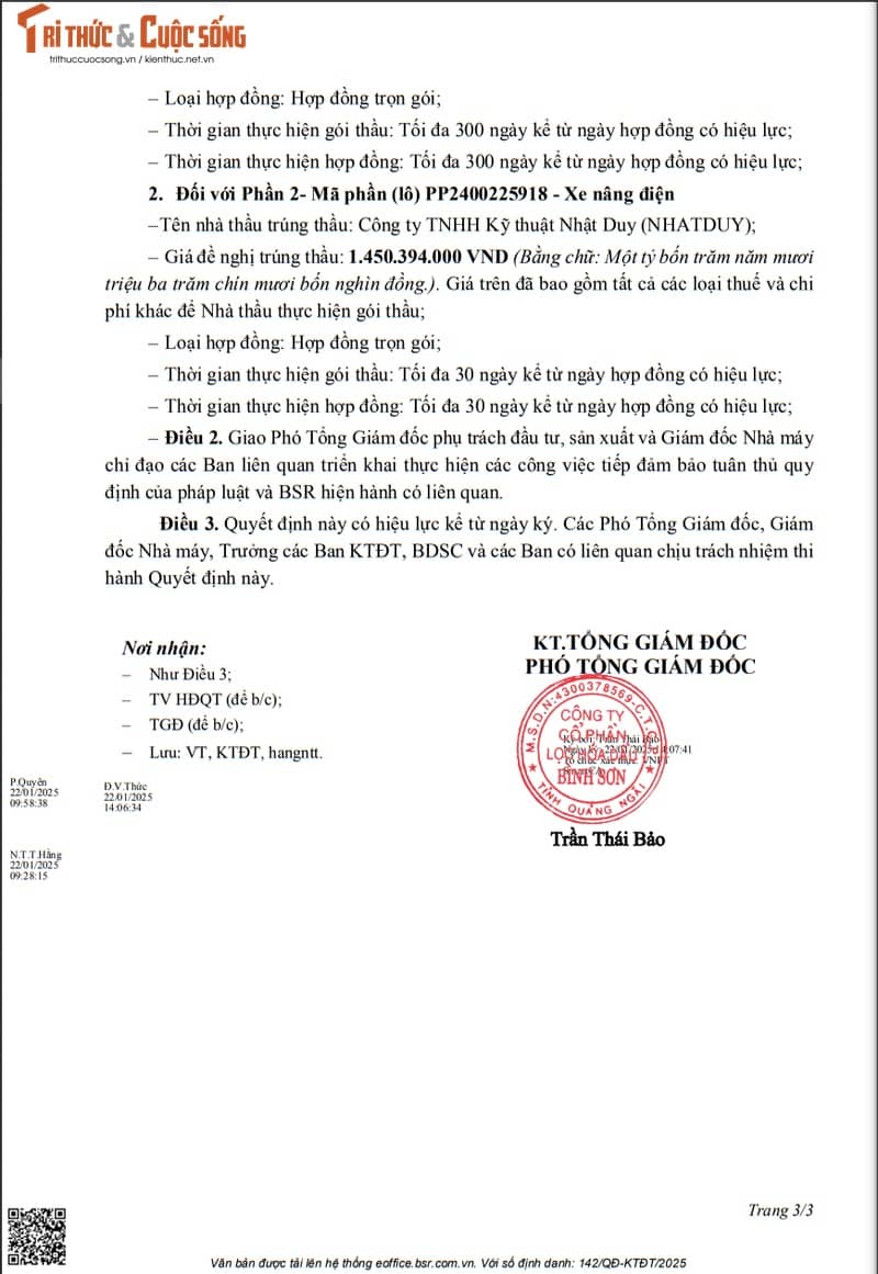 Goi thau mua sam TSCD hon 9,6 ty cua BSR da tim duoc 2 nha cung cap-Hinh-3