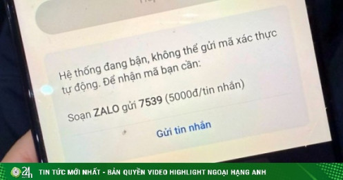 Người dùng phải trả tiền để tạo tài khoản Zalo