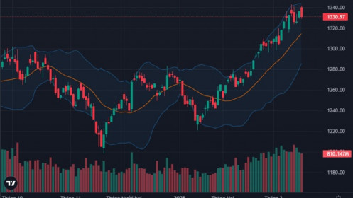 Cổ phiếu vốn hóa lớn đồng loạt giảm, VN-Index lùi sát mốc 1330 điểm