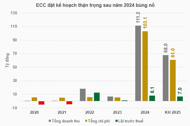Chứng khoán Eurocapital lên kế hoạch thận trọng sau năm 2024 bùng nổ