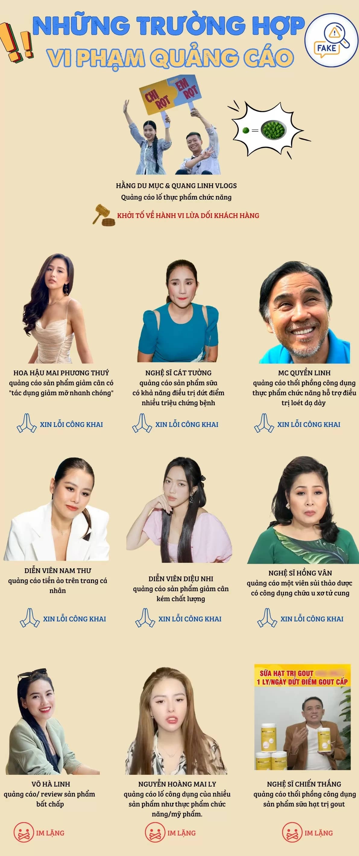 Từ xin lỗi đến... lao lý: Hành trình ngược của những quảng cáo dối lừa 