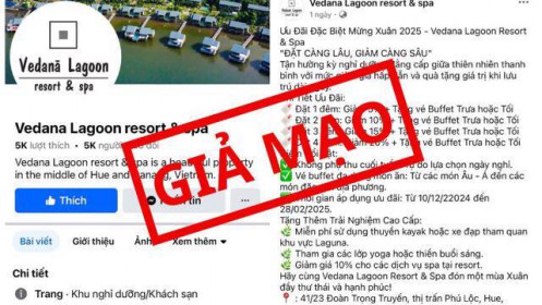 Cảnh báo lừa đảo đặt tour, phòng giá rẻ trên mạng xã hội dịp lễ 30/4