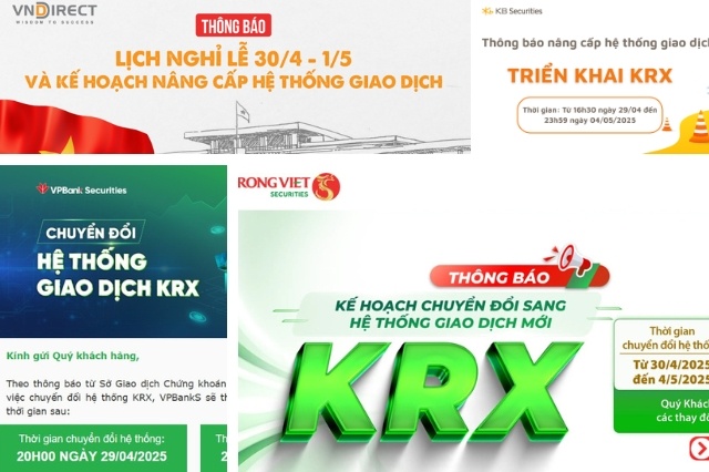 Go-live KRX: Công ty chứng khoán chuyển đổi hệ thống từ 29/04