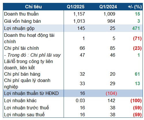Lãi gộp gấp 6 lần cùng kỳ, vì sao Đạm Hà Bắc vẫn đi lùi trong quý 1?
