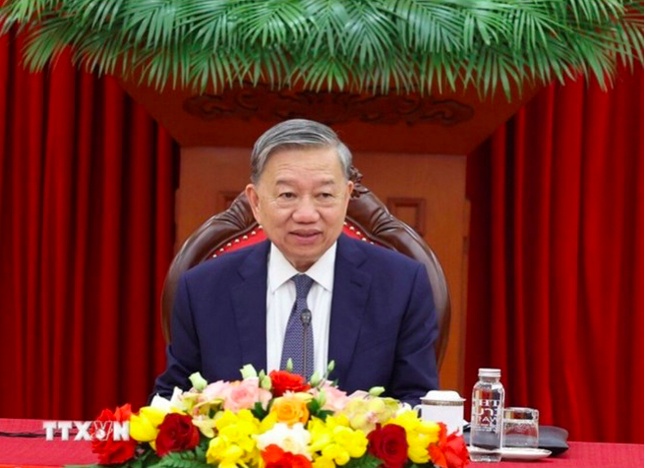Tổng Bí thư Tô Lâm điện đàm với Chủ tịch Hội đồng châu Âu ảnh 1