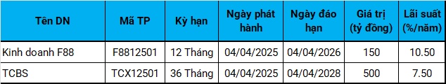 Trái phiếu riêng lẻ tháng 4/2025: Sôi động trở lại, vi phạm nghĩa vụ cũng tăng