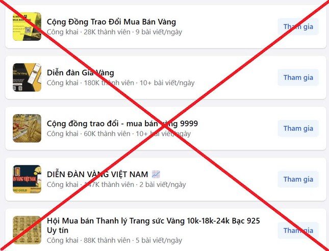 Cảnh báo lừa đảo giao dịch mua bán vàng trên mạng xã hội