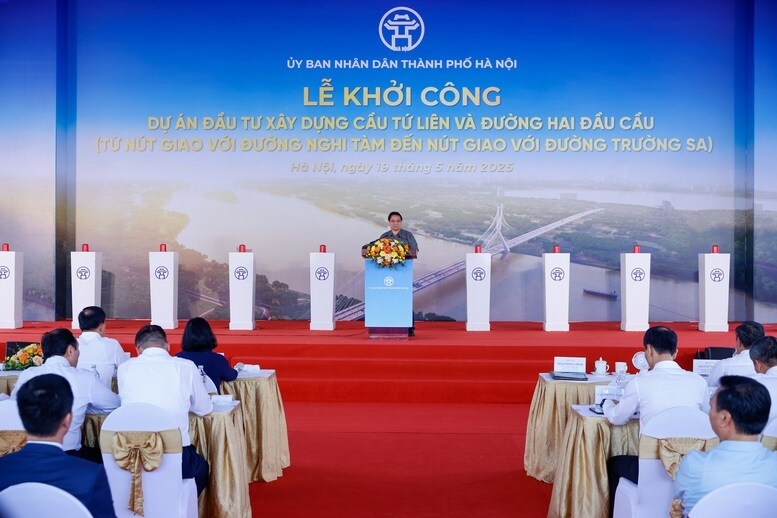 Thủ tướng phát lệnh khởi công cầu Tứ Liên có tổng vốn đầu tư gần 20 ngàn tỷ đồng