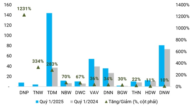 Lợi nhuận ngành nước phân hóa quý 1, tiêu thụ tại TPHCM giảm đồng loạt