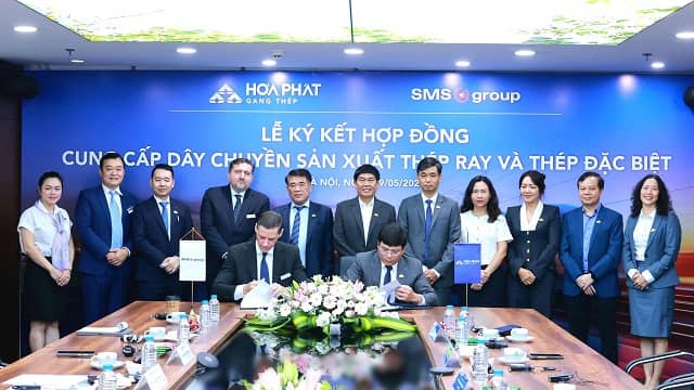 Hòa Phát bắt tay người Đức làm thép đường ray, sản phẩm đầu tiên dự kiến ra lò trong vòng 2 năm