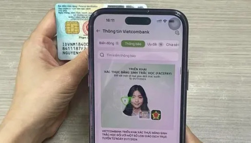 Sắp đóng tài khoản ngân hàng chưa xác thực sinh trắc học