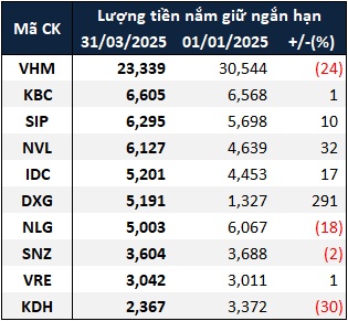 “Nội soi” doanh nghiệp bất động sản quý 1: Của để dành tăng, tiền nắm giữ giảm