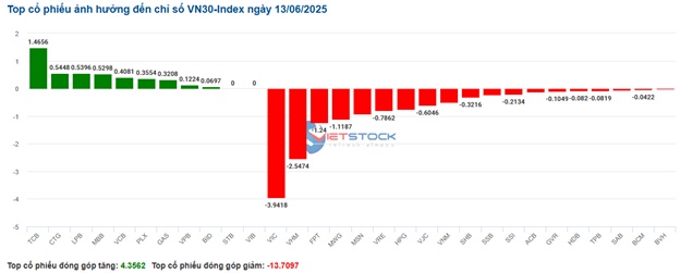 Nhịp đập Thị trường 13/06: Trụ ngân hàng nỗ lực níu giữ chỉ số nhưng chưa thành công