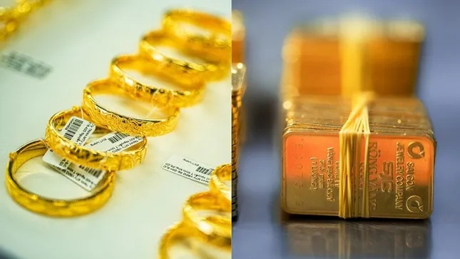 Giá vàng nhẫn tăng mạnh, SJC giảm đột ngột