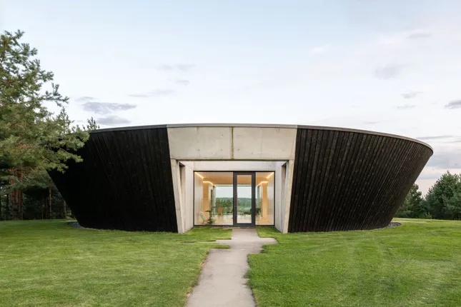 Biệt thự có hình khối như tác phẩm điêu khắc giữa thiên nhiên ảnh 3