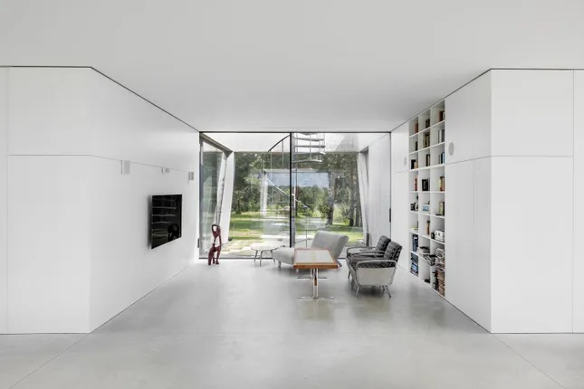 Biệt thự có hình khối như tác phẩm điêu khắc giữa thiên nhiên ảnh 4