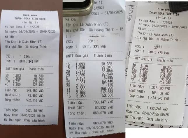 Nhiều hộ gia đình ở Thanh Hoá cũng 'sốc' vì tiền điện tháng 6 tăng vọt