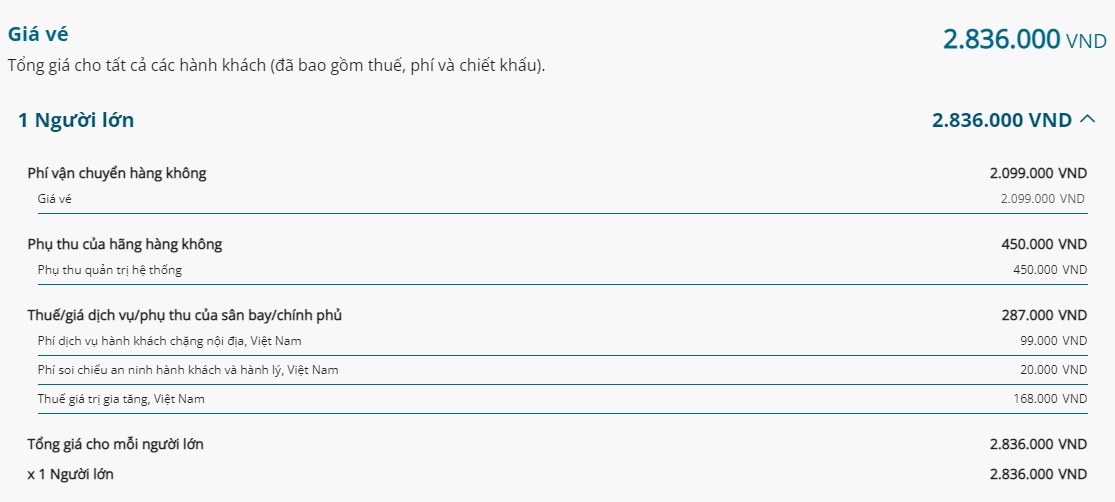 Giá vé máy bay dưới ống kính “phóng đại”