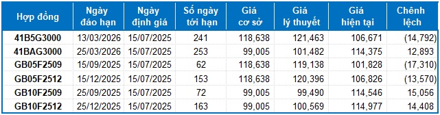 Chứng khoán phái sinh ngày 15/07/2025: Các tín hiệu tiếp tục ủng hộ phe Long