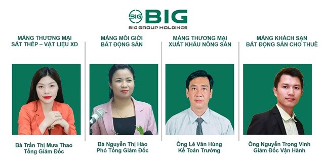 BIG Group Holdings trao quyền độc lập cho 4 Giám đốc, thành lập công ty nông sản