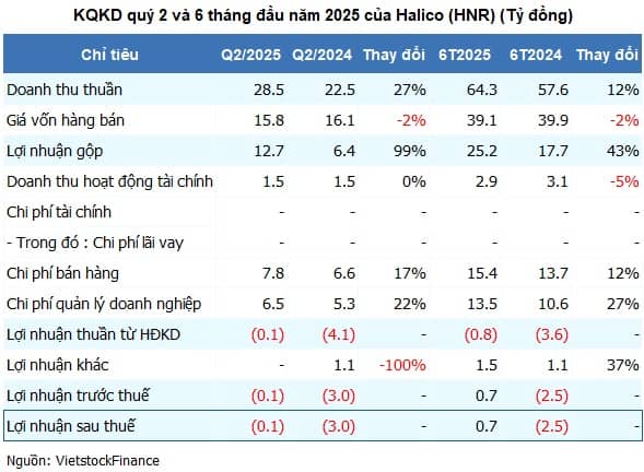 Tỉnh cơn lỗ dài hạn, Halico lần đầu báo lãi bán niên sau 9 năm