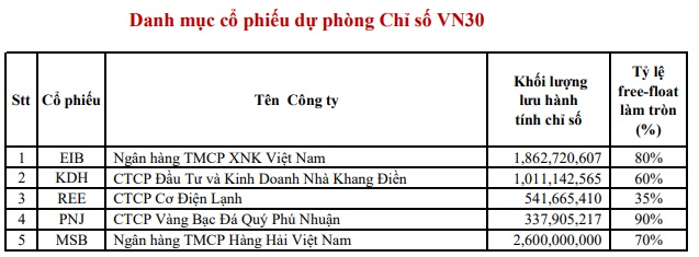 Đảo danh mục VN30 kỳ tháng 7/2025: Thêm DGC, loại BVH