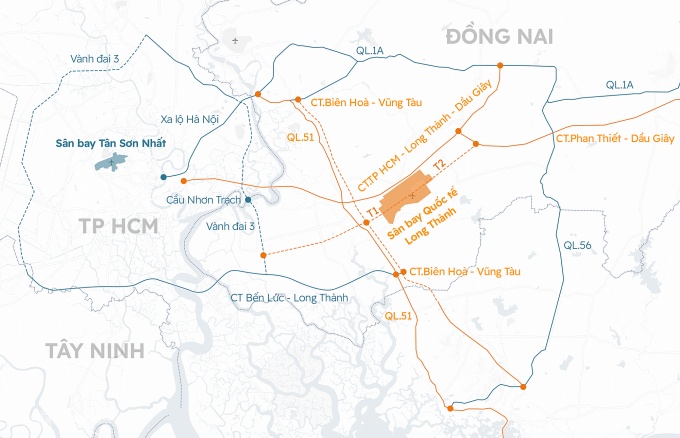 Những cao tốc 'giải cứu' kết nối TP HCM với sân bay Long Thành