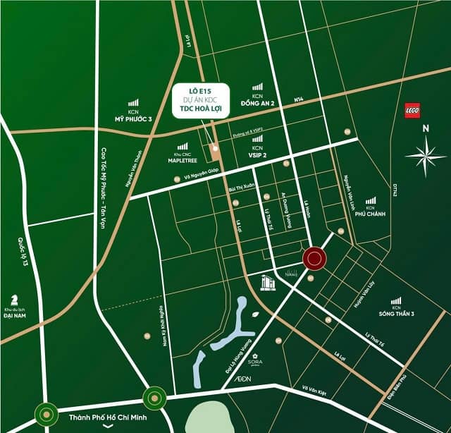 TDC dự kiến thu về 727 tỷ đồng từ chuyển nhượng lô E15 thuộc khu dân cư Hòa Lợi
