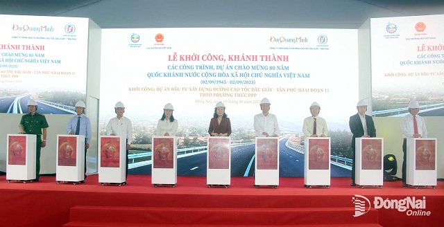 Đồng Nai khởi công 3 dự án cao tốc