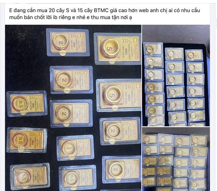 Các tiệm vàng nhỏ âm thầm mua bán vàng miếng SJC, đẩy giá lên cao kỷ lục