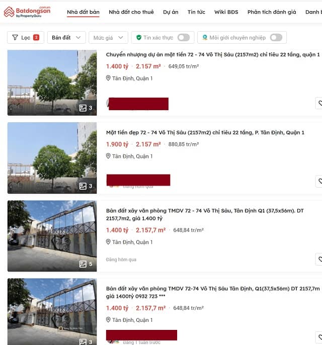 Chủ mới khu đất “vàng” 72 Võ Thị Sáu, TPHCM có gì đặc biệt?