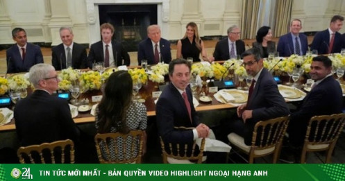 Lãnh đạo công nghệ hứa rót vốn khủng, ông Trump hân hoan tại bữa tiệc Nhà Trắng