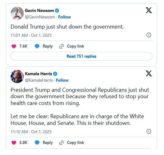 Chính phủ Mỹ chính thức đóng cửa: 750,000 nhân viên liên bang tạm nghỉ việc