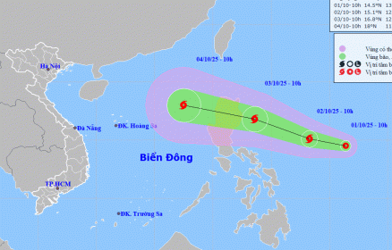 Áp thấp nhiệt đới xuất hiện gần Biển Đông