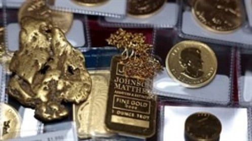 Vàng thế giới giảm hơn 1%, rớt mốc 4,000 USD/oz