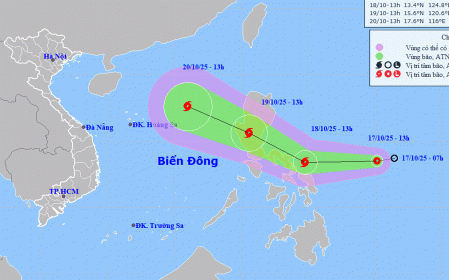 Áp thấp nhiệt đới xuất hiện gần Biển Đông