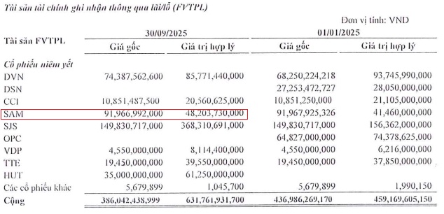Đang tạm lỗ gần 50% với SAM, Chứng khoán Quốc Gia vẫn muốn gom thêm 10 triệu cp