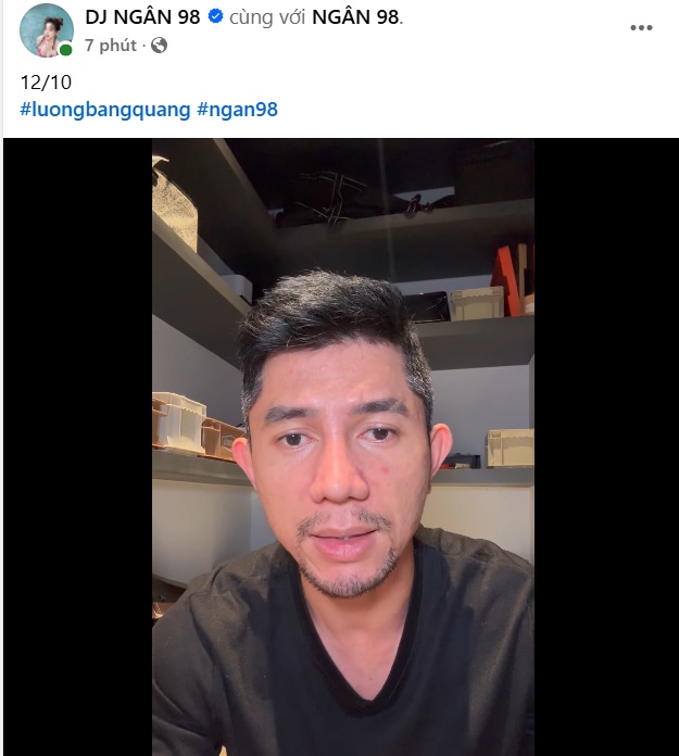 Ca sĩ Lương Bằng Quang bất ngờ khóc và tiết lộ những lời cuối cùng của Ngân 98 trước khi bị bắt