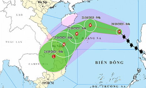Tin bão mới nhất ngày 20/10: Bão Fengshen sẽ gây lũ vượt báo động ở miền Trung