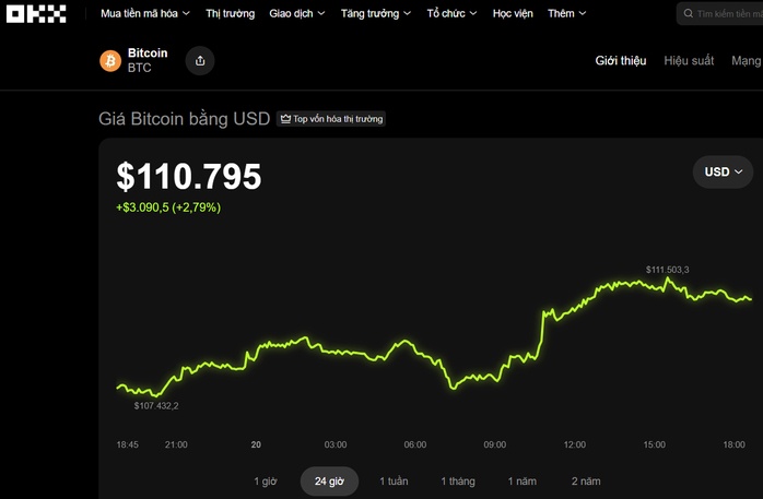 Thị trường tiền số hôm nay, 20-10: Chuyên gia nói gì về đà phục hồi của Bitcoin sau cú sập?