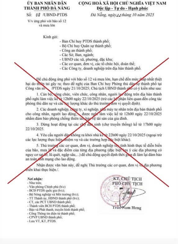 Đà Nẵng bác bỏ thông tin nghỉ làm, đóng cửa chợ tránh bão