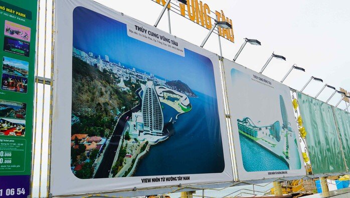 Cận cảnh dự án Thủy Cung Hòn Ngưu của Công ty CP Du lịch Cáp treo Vũng Tàu