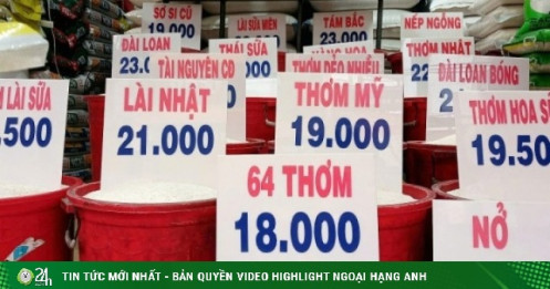 Giá bán lẻ gạo trong nước neo cao dù xuất khẩu lao dốc