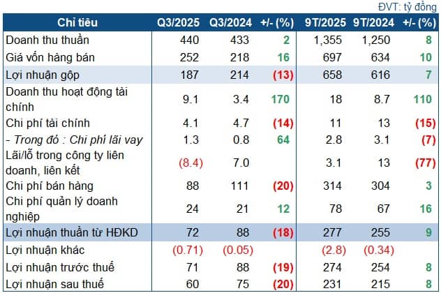 Tăng giá vốn và trích lập quỹ R&D, lãi ròng Dược Bình Định đi lùi 20%