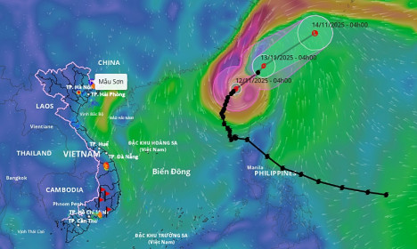 Tin bão mới nhất ngày 12/11: Bão Fung Wong giảm còn cấp 9, hôm nay ra khỏi Biển Đông