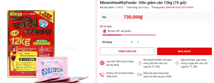 Shopee nói gì khi bị yêu cầu gỡ sản phẩm "Giảm cân 12kg Minami"?