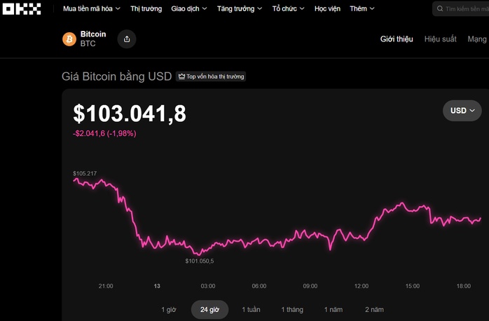 Thị trường tiền số hôm nay, 13-11: Bitcoin lao dốc khi tài sản bí ẩn này tăng mạnh